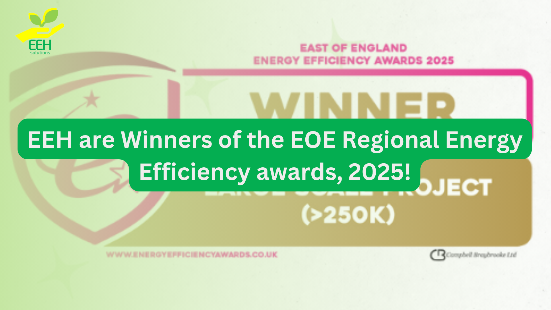 EEH are Winners of the EOE Regional Energy Efficiency awards, 2025!